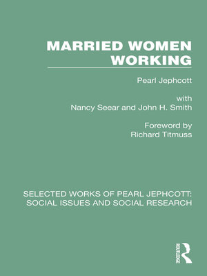cover image of Married Women Working